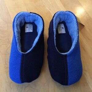 The Bag Lady Of Sequim WA | Mens Felted Wool Slippers With Fleece Lining